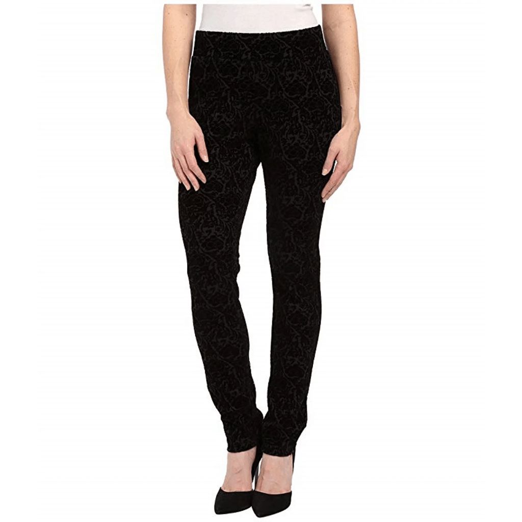 Nydj Joanie Skinny Pull On Leggings Women's Size 4 Black Casual Stretch